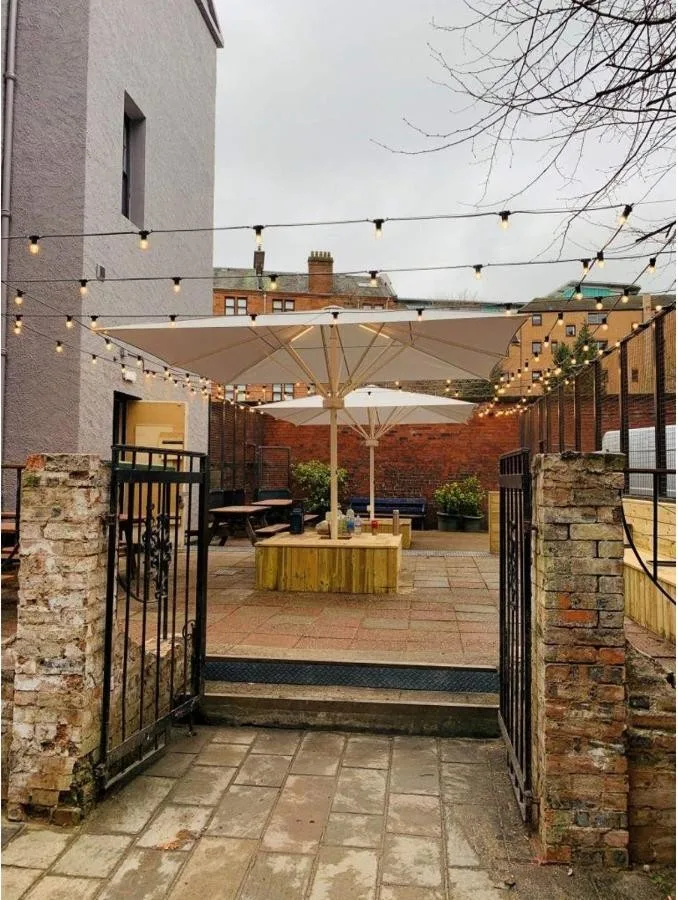 Beer garden terrace